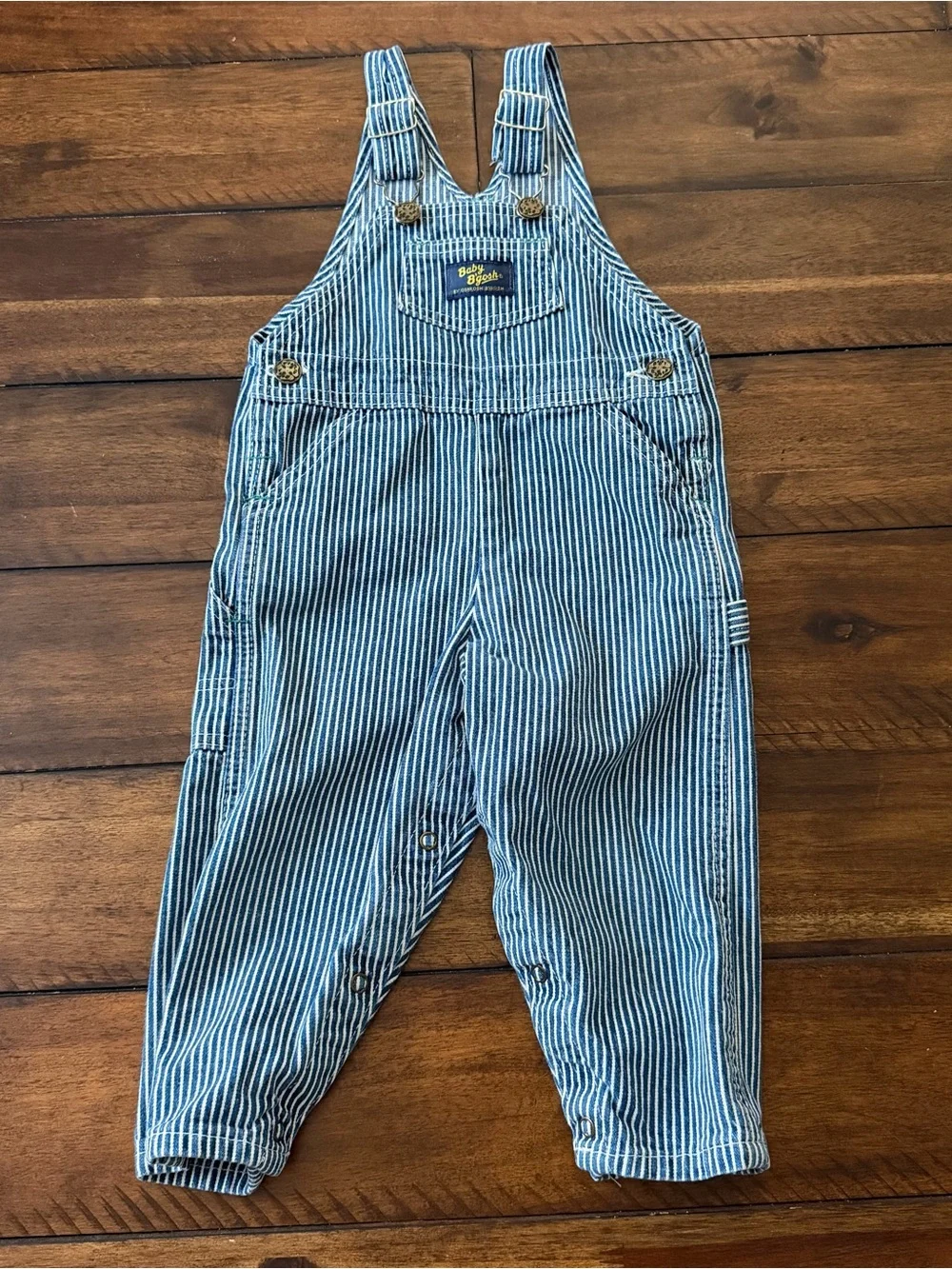 Vintage USA OshKosh B'gosh Engineer Stripe Overalls